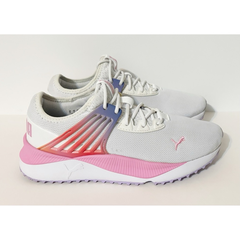 PUMA Shoes Pacer Future Sneaker, Women's Size 7, White, Pink & Purple